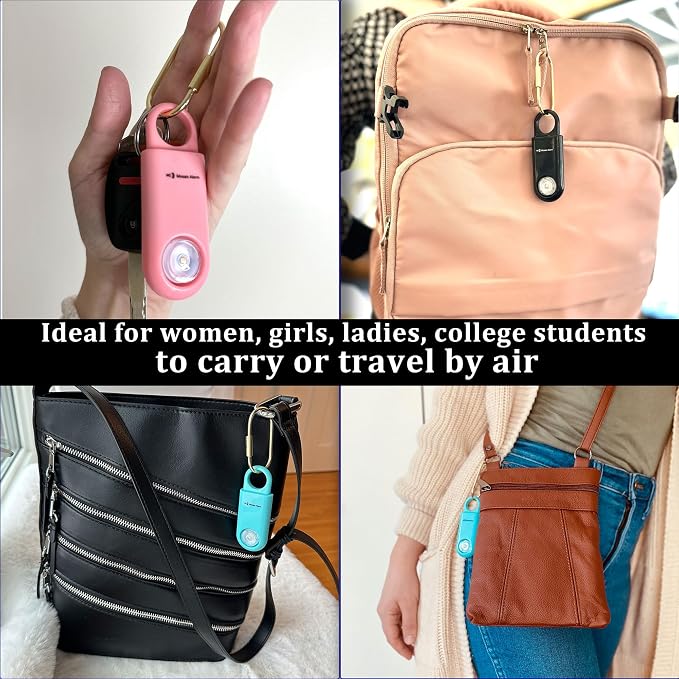 130dB Keychain Siren Ultra Bright Strobe Light. Loud Sound Personal Safety Alarm. SOS Emergency Alerts for Women, Girls, School Children, Night Runners, Hiking. Bear Alarm Deterrent. Pink - Image 7
