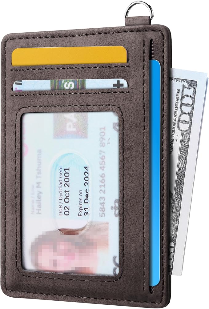 Mayski Slim Wallet, Credit Card Holder for Women, Minimalist Front Pocket RFID Blocking Card Cases, Small Wallet Women Men(MF Coffee) - Image 2