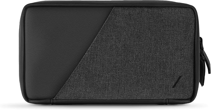 Native Union Stow Organizer – Premium Travel Tech Kit Crafted with Durable Canvas – Keep Essentials Organized with Flexible Storage & Quick-Access Pocket for Cables, Chargers, SIM Cards & More (Slate) by NativeUnion