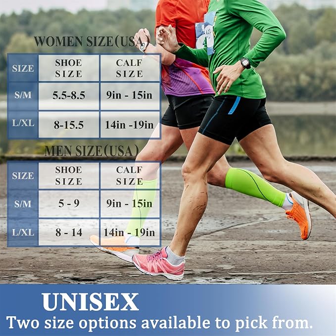 CHARMKING Compression Socks for Women & Men Circulation (3 Pairs) 15-20 mmHg is Best Support for Athletic Running Cycling - Image 6