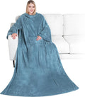 PAVILIA Wearable Blanket with Sleeves for Adult Women Men, Cozy Fleece Warm Wrap Throw with Arms, Gifts for Christmas, Wife by PAVILIA