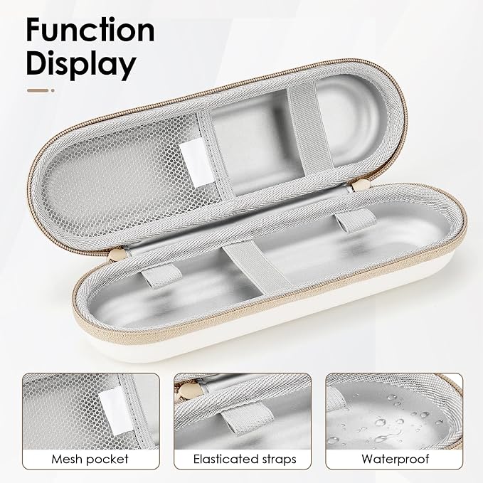 Electric Toothbrush Case Compatible with Oral B/Oral-B Pro/Philips Sonicare | Travel Electric Toothbrush Shell, Hard Protective Portable Bag, Storage for Brush Heads & Accessories, Waterproof - Image 3