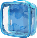 Clear TSA Approved 3-1-1 Travel Toiletry Bag for Carry On/Quart Size Transparent Liquids Pouch for Airport Security/Reusable See Through Vinyl & PVC Plastic Organizer Men Women (Turquoise) by EzPacking