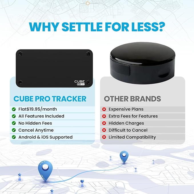 Cube Pro Real-Time GPS Tracker for Cars & Trucks w/ 4G LTE & 1 Year Battery | IP67 Waterproof Hidden Magnetic Tracking Device for Cars, Fleets, Trailers - Pinpoint Accuracy w/ Smart Alerts & Geo-Fencing - Image 7