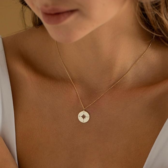 Gold Necklace for Women, Dainty Charm Pendant Necklace Jewelry Gift | 14K Gold Plated, Cute, Delicate, Adults, Non Tarnish, Hypoallergenic, Accessories - Image 3