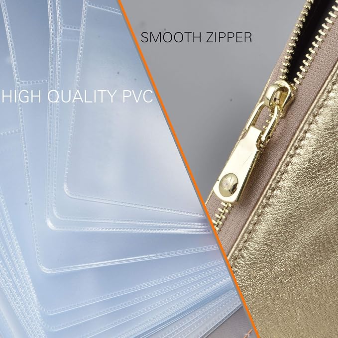 Easyoulife Credit Card Holder Wallet Womens Zipper Leather Case Purse RFID Blocking - Image 7