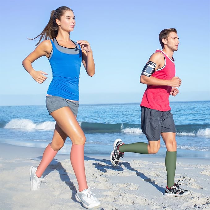 QUXIANG Compression Socks for Women & Men 15-20 mmHg, Best for Medical, Nursing, Running, Athletic, Varicose Veins, Travel - Image 4
