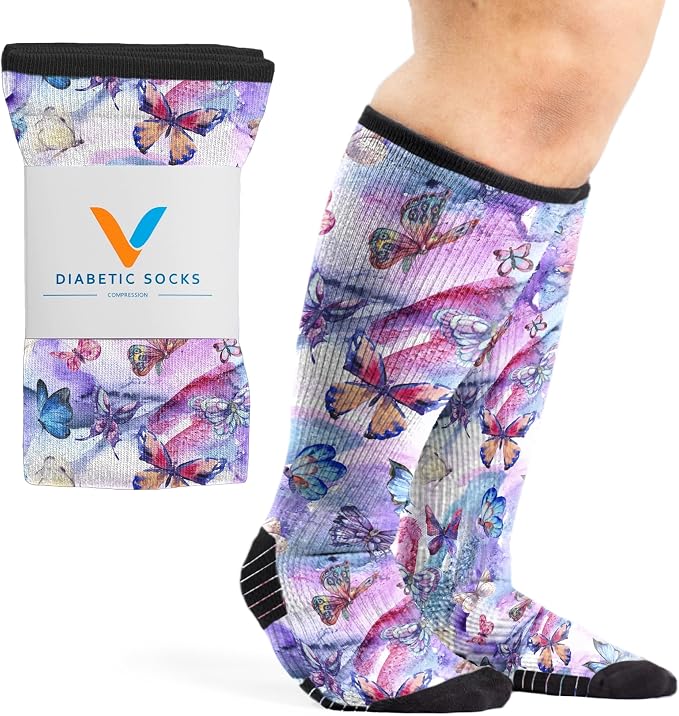 Viasox Compression Socks for Women and Men, Knee High Socks 12-15 mmhg Circulation Support for Flight, Travel, Daily by Viasox