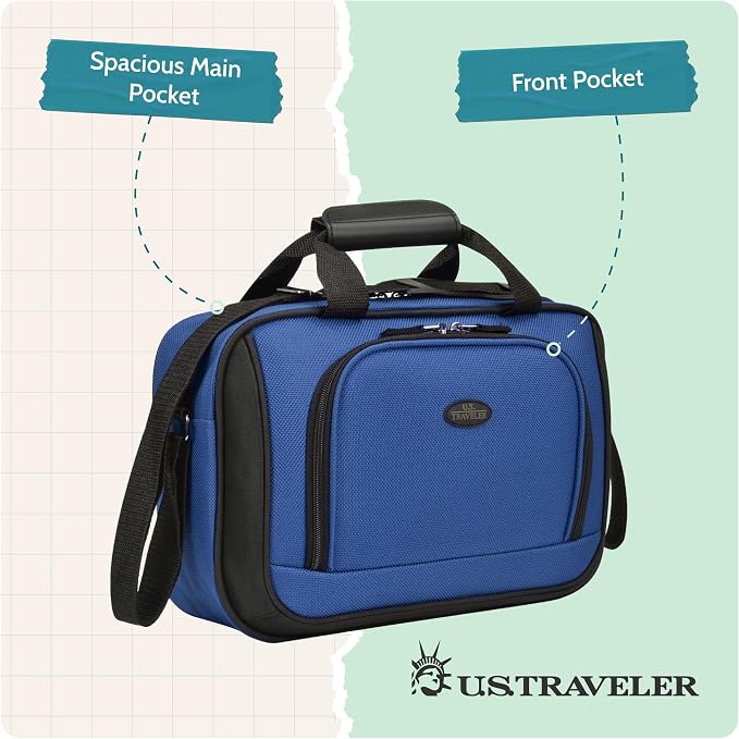 U.S. Traveler Rio 14" Travel Tote Bag, Lightweight 1200D Carry-On Bag for Women & Men - Image 5