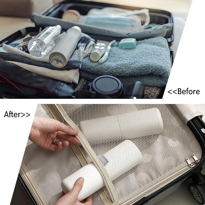 BALUCA Travel Toothbrush Case, Portable Tooth Brush Holder and Toothpaste Cover Container with Mouthwash Cup, Compact Oral Clean Tools Organizer for Traveling/Camping/School/Home - Large Capacity - Image 4