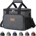 Lifewit Large Lunch Bag, Insulated Lunch Box, Soft Cooler Cooling Tote for Adult Men Women, Dark Gray 24-Can (15L) by Lifewit