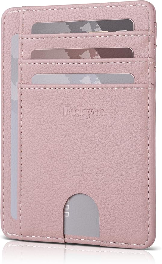 Teskyer Slim Minimalist Wallet for Men, RFID Front Pocket Card Holder | Ultra Slim Front Pocket Design, 8 Card Slots, RFID Protection, Smooth Faux Leather for Everyday Carry - Image 8