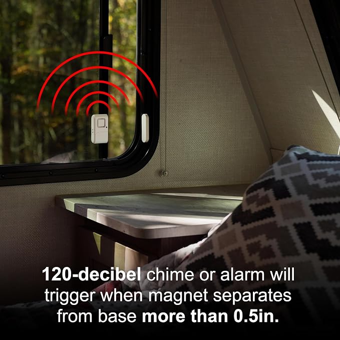 UltraPro Personal Security Window and Door Alarm, 4 Pack, Wireless Chime | DIY Protection, Burglar Alert, DIY Protection, Home Security, Ideal for Home, Garage, Apartment and More, 45174 - Image 4