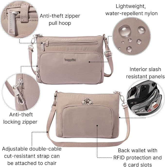 Baggallini Securtex Anti-Theft Keepsake Crossbody - Image 3