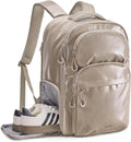 BAGSMART 30L Travel Backpack, 15.6 Inch Carry On Backpack Flight Approved, Water Resistant Weekender Bag Daypack, Camel by BAGSMART