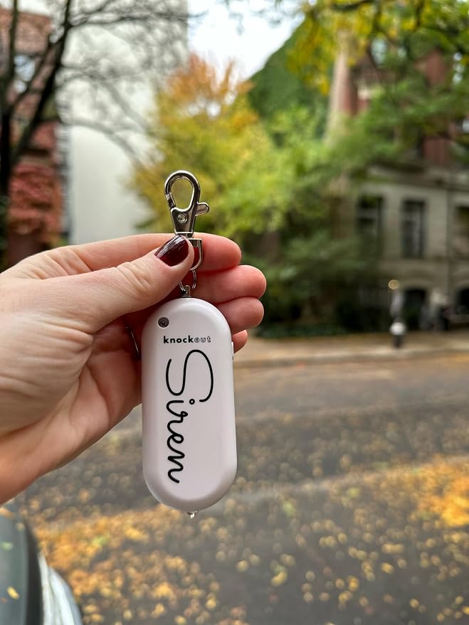 Knockout Siren - Teal - Personal Security Alarm Keychain - Rechargeable - Easy to Use - Super Loud - 130 DB - LED Flashlight - Emergency Safety Alarm for Women, Men, Children, Elderly - TSA Approved - Image 5