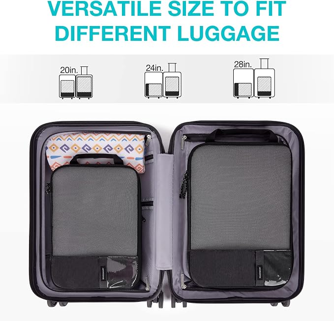 BAGSMART Compression Packing Cubes for Travel Essentials | 14 Set /6 Set /4 Set/2 Set, Lightweight, Durable - Image 3