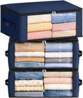 35L Closet Organizers, Foldable Under Bed Storage Containers | Storage Bags with Zippers,Window and Handles for Organizing Bedroom, Closet, Clothing,Organization with Handle by Fabtotes