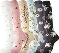 Compression Socks for Women Men | Knee High Comfort Circulation Support Socks for Athletic Running Cycling Travel by scenicamp