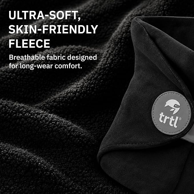 Trtl Pillow - Scientifically Proven Neck Support Travel Pillow for Airplanes - Lightweight and Machine Washable - Ergonomic Design for Traveling on Cars and Trains - Red - Image 7