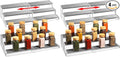 Oizeir Expandable Spice Rack Organizer for Cabinet (4 Pack), 3-Tier Clear Tiered Shelf, Non-Slip Adjustable Spice Cabinet Organizer for Kitchen Pantry, Medicine, Seasoning & Bottle Storage by Oizeir