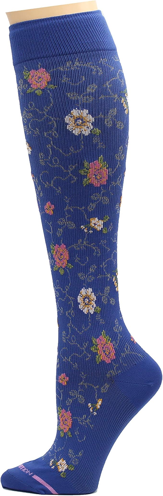 Dr. Motion 3 Pairs Light Summer Bright Fun Graduated Compression Women's Knee-Hi Socks - Image 3