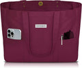 HOMESPON Large Canvas Tote Bag, Magnetic Work Laptop Pack for Women | Everything Bag, Multi Pockets, Internal Laptop Sleeve by HOMESPON