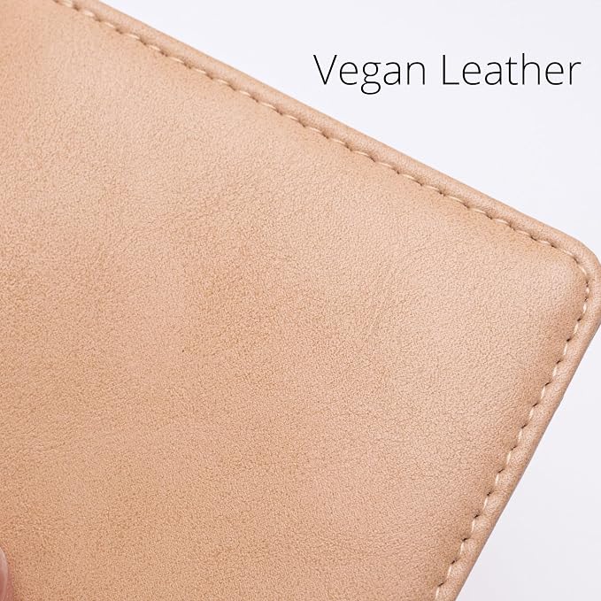 Alldaily Small RFID Wallet for Women Slim Compact Bifold Pocket Ladies Travel Mini Purse (Apricot) - Image 5