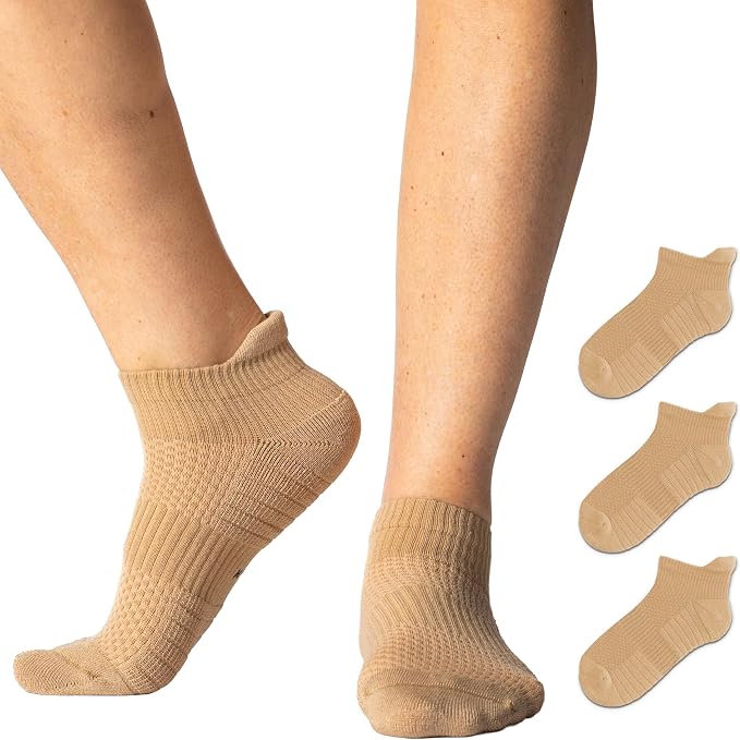 Viasox Ankle Compression Socks for Women & Men 3 Pack, 14 mmHg Support Improves Circulation, Extra Cushioned by Viasox