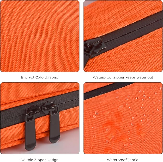 Travel Toiletry Bag Water-resistant with Hanging Hook for Mens Large Packing with Waterproof Wet/Dry Compartment Travel Shower Bags Travel Toiletry Organizer Dopp Kit Shaving Bag - Image 6
