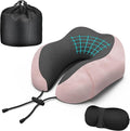 Neck pillow Airplane,Travel Neck Pillows for Airplanes,Traveling,Car,Office | Neck Travel Pillow,Upgraded Memory Foam Pink Neck Pillow, Machine Washable, Adjustable Flight Pillow, Suitable for Sleeping by Phentzari