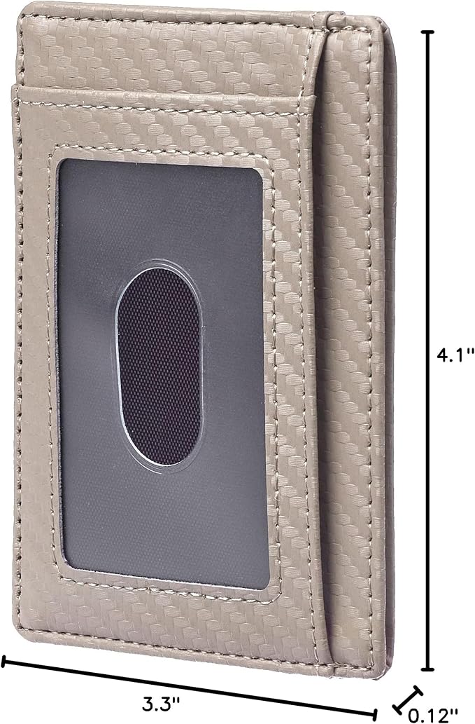 Travelambo Slim Minimalist Wallet for Men, RFID Blocking Credit Card Holder, Front Pocket ID Card Case, Gifts for Men, Husband, Boyfriend, Teenage - Image 10
