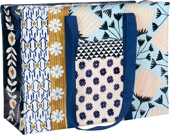 Blue Q Reusable Shoulder Tote Bag – Carry Everywhere Bag with a Hefty Zipper, Durable, Fun Design, 95% Recycled Material by BlueQ