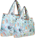 allydrew Large Foldable Tote Nylon Reusable Grocery Bags by allydrew