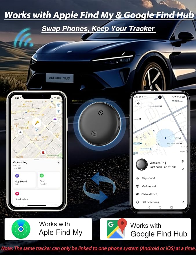 2026 Upgraded GPS Tracker for Vehicles, No Subscription, Magnetic Vehicle Anti-Lost Tracker, Small Locator, Anti-Theft GPS Tracking Device with Free App, No Monthly Fee/No SIM Card, iOS & Android - Image 3