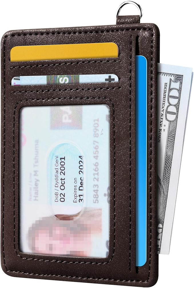 Mayski Slim Wallet, Credit Card Holder for Women, Minimalist Front Pocket RFID Blocking Card Cases, Small Wallet Women Men(CH Coffee) - Image 2
