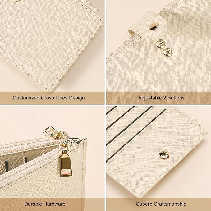 Travelambo RFID Wallet Women Large Size Bifold Multi Card Wallet Case with Zipper Pocke Credit Card Holder for Women - Image 7