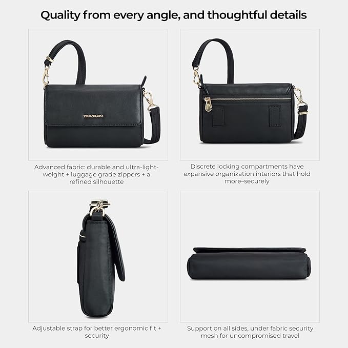 Travelon Anti-Theft Addison Convertible Crossbody/Belt Bag - Image 6