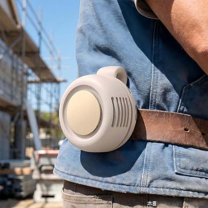 Portable Silent Mini Bladeless Electric fan Clip-On,3-Speed Rotatable Hands-Free Clip-On Fan for Shirt and Waist,Portable Mini Bladeless Fan Clip-On,For Outdoor & Travel & Office & Indoor - Image 6