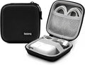 Small Travel Carrying Storage Case, 4.4"x4.4" Charger Organizer, Pouch compatible with MacBook Power Adapter, Laptop Accessories Cables, Cords, USB Drives, Earphones | Portable travel pouch, holds MacBook power adapter, cables, USB drives, earphones an... by HOMEGYMFREE