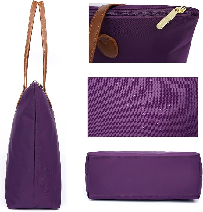 Water Resistant Light Weight Nylon Tote Bag Handbag - Image 3