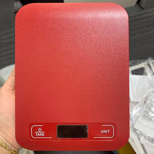 Digital Shipping Scale,Stainless Steel Panel, Accurate Portable Postal Scale for Packages, Small Business,Kitchen, Food, Handmade, Liquids, and Boutique (Red Battery(5kg/1g)) - Image 2