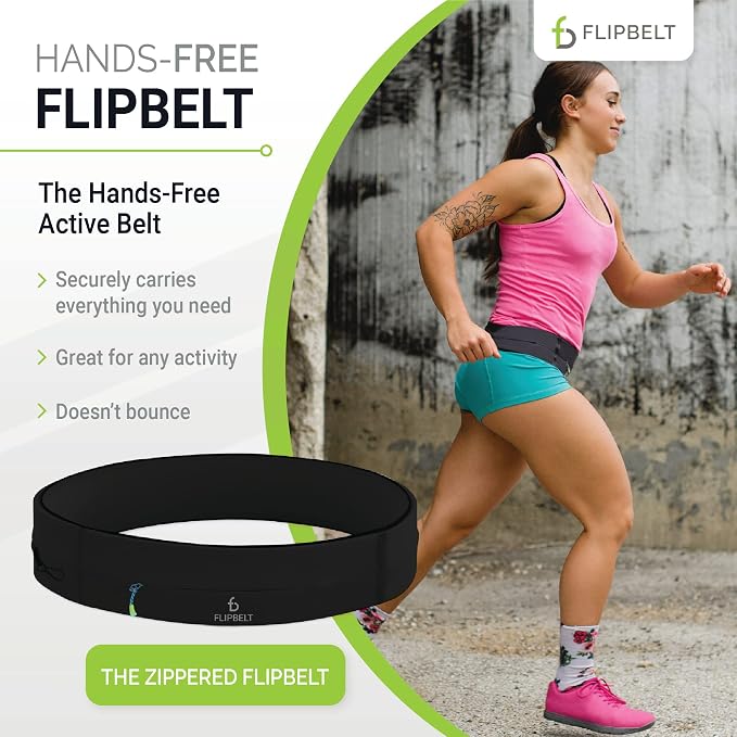 FlipBelt Zipper Running Belt, Waist Pack for Fitness and Running, US Company - Image 2