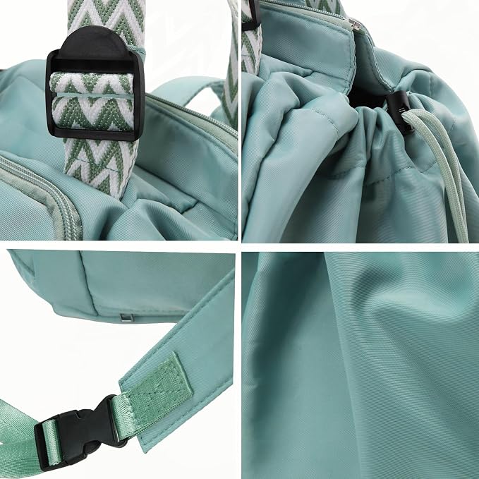 Tote Bag Large Capacity Lightweight Backpack with 15 Pockets Nylon Shoulder Bag for Car Travel Mother Bag - Image 6