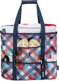 KABAQOO Mesh Beach Bag, Extra Large Beach Bags with 9 Pockets & Zipper Waterproof Lightweight Beach Tote for Beach/Pool Trip by KABAQOO