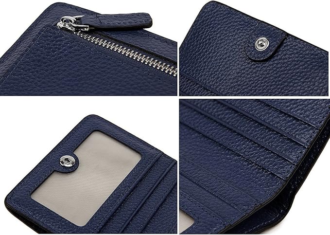 Small Leather Wallet for Women, Ladies Credit Card Holder RFID Blocking Women's Mini Bifold Pocket Purse - Image 7