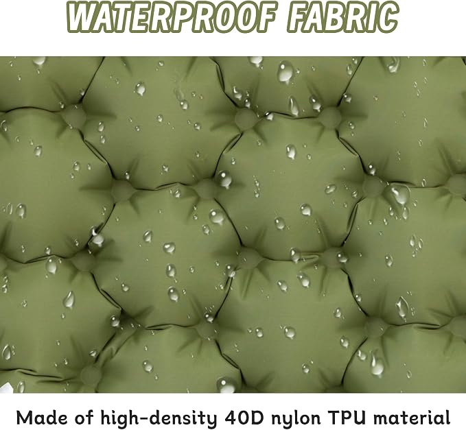 Inflatable Air Sitting Pad, Portable Camping Office Stadium Travel Hiking Pad with Repair Cloths - Image 5