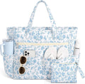 Large Beach Bags for Women, Waterproof Sandproof Beach Tote Bags Swim Pool Bags with Zipper & Wet Pocket Family by Unknown