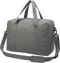 30L Foldable Underseat Travel Duffel Bag 17.3"x13.8"x7.9" – Lightweight Carry on Luggage for Women and Men, Waterproof Overnight Bag, Gym Sport Holdall, Hospital Tote with Trolley Sleeve, Grey by WAAYAA