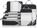 Compression Packing Cubes for Travel, Lightweight Vacation Travel Essentials, Travel Accessories for Suitcase Organizer Bags Set, Durable Luggage Organizer by PREZON